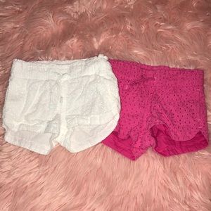Cat & Jack Set of 2 eyelet Shorts